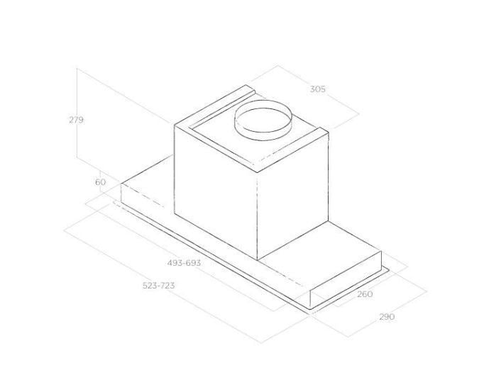 Load image into Gallery viewer, Elica 60cm Hidden Canopy Hood Stainless Steel | HIDDENIXA60