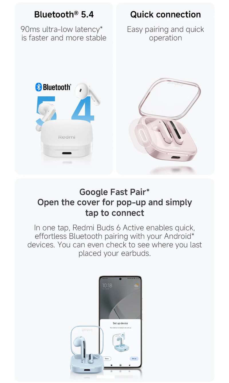 Load image into Gallery viewer, Xiaomi Redmi Buds 6 Active White | BHR8391GL