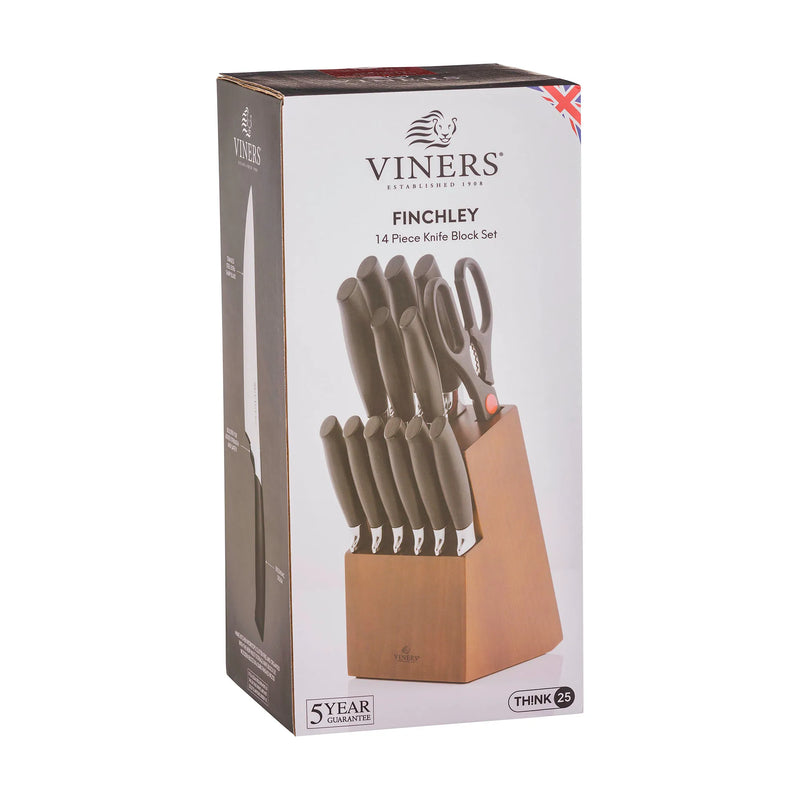 Завантажте зображення в засіб перегляду галереї, Viners Finchley 14 Piece Knife Block Set | 0303.235