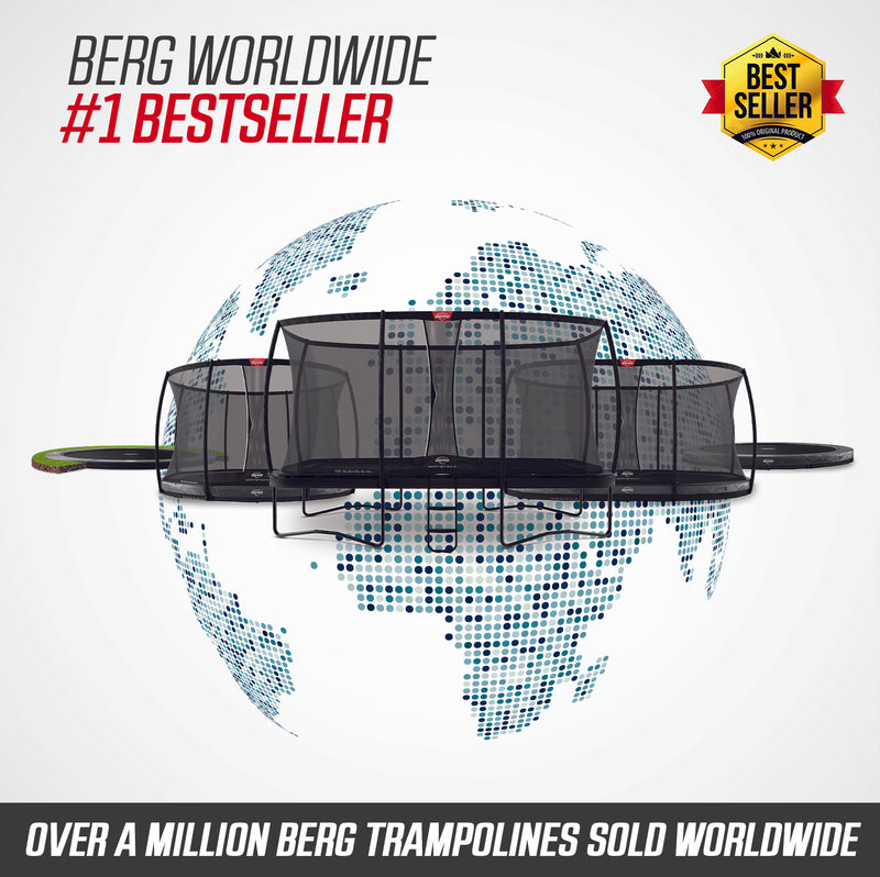 Load image into Gallery viewer, Berg Ultim Elite FlatGround Trampoline | 500CM/ 16FT | Grey | 32.41.25.32