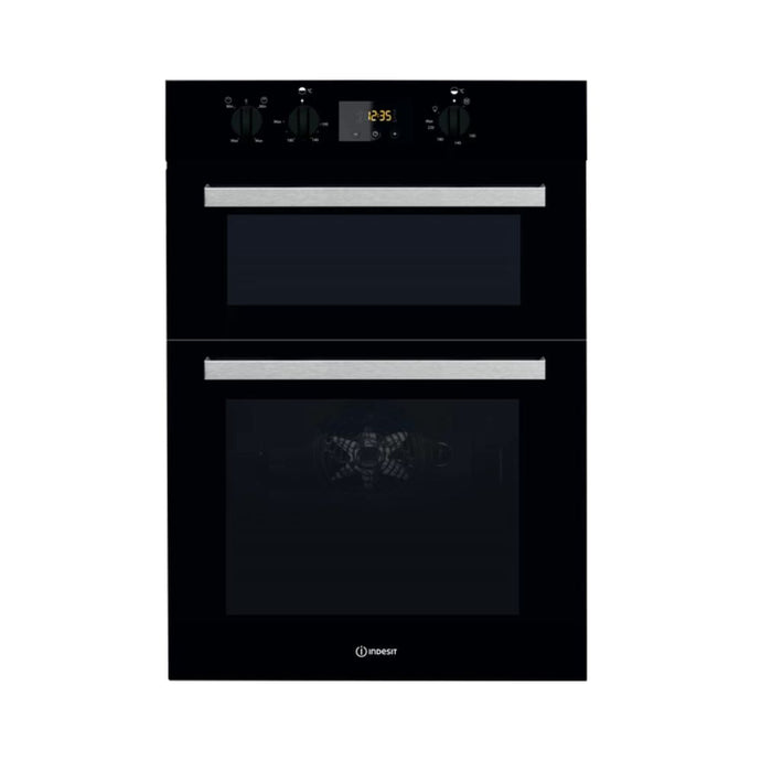 Indesit Double Oven | Black | IDD 6340 BL