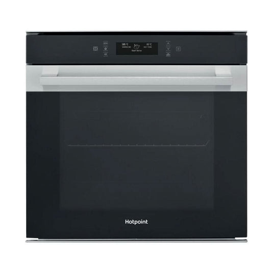black stainless steel single oven