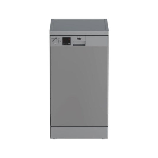 Beko Slimline Freestanding Dishwasher | Silver | 45CM | DVS04020S