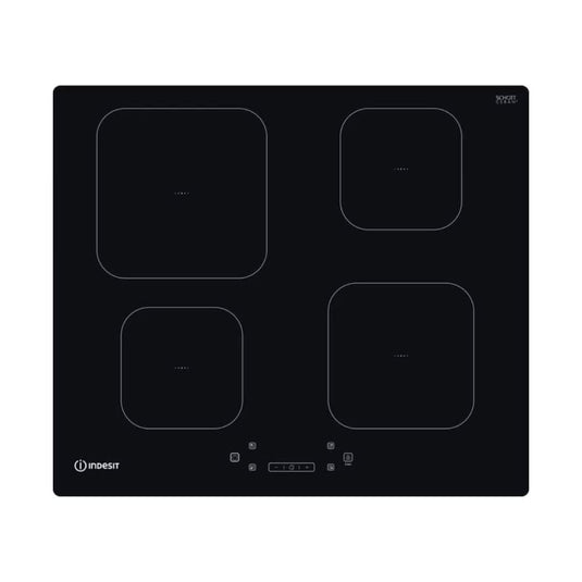 black glass induction hob