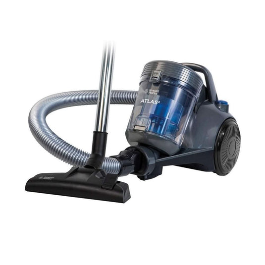 grey and blue russell hobbs atlas vacuum cleaner