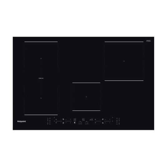 black glass induction hob