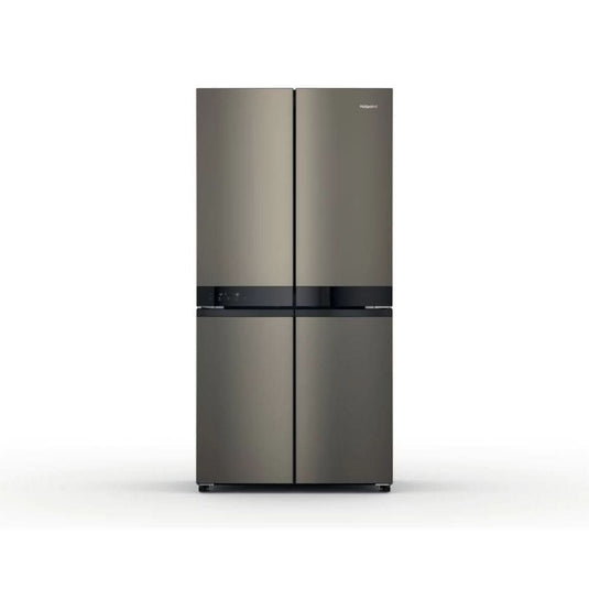 black steel fridge freezer