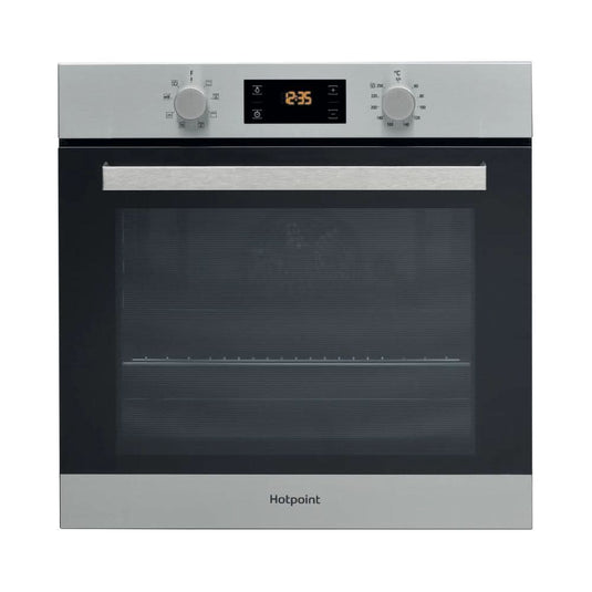 black stainless steel single oven