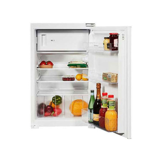 under counter white integrated fridge with ice box