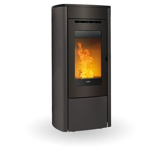 klover soft 80kw wood pellet stove in black