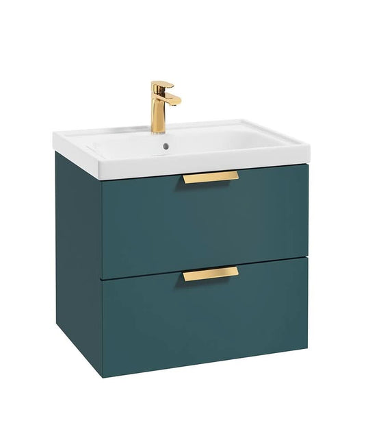 wall hung vanity unit with 2 drawers