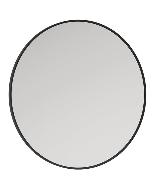 Sonas Astrid 60X60CM  Black Non-Illuminated Metal Frame Round Mirror | UM0028