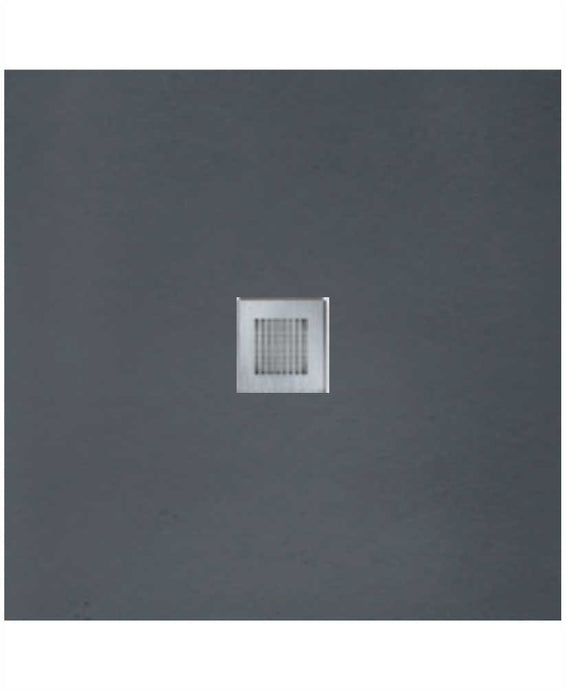Sonas Slate Anthracite 800Mm Square Shower Tray & Waste | NSL80AT