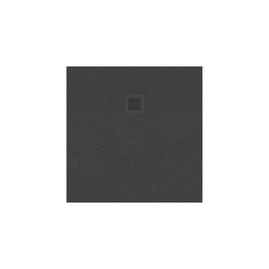 Sonas Slate Anthracite 900Mm Square Shower Tray & Waste | NSL90AT