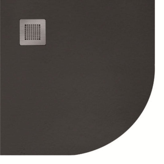 sonas slate black quadrant shower tray and waste