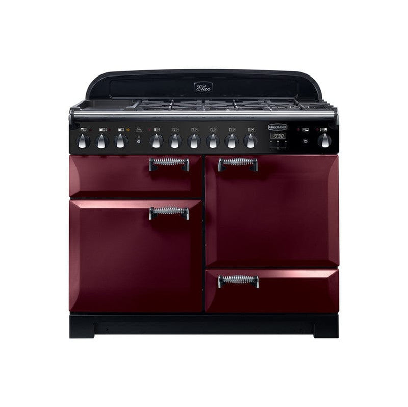 Load image into Gallery viewer, Rangemaster Elan Deluxe 110 | Dual Fuel | Cranberry |Chrome Trim |  ELA110DFFCY/
