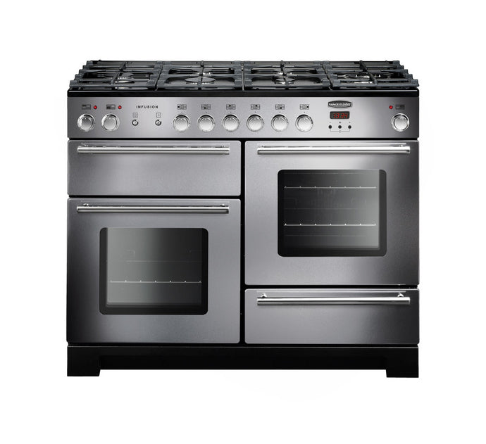 Rangemaster Infusion 110 | Dual Fuel | Stainless Steel | Chrome Trim | INF110DFFSS/