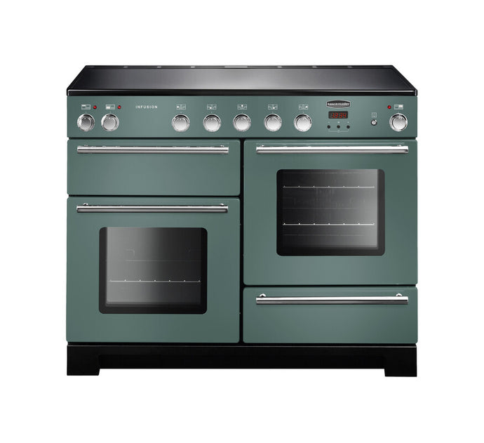 Rangemaster Infusion 110 | Induction | Mineral Green | Chrome Trim | INF110EIMG/