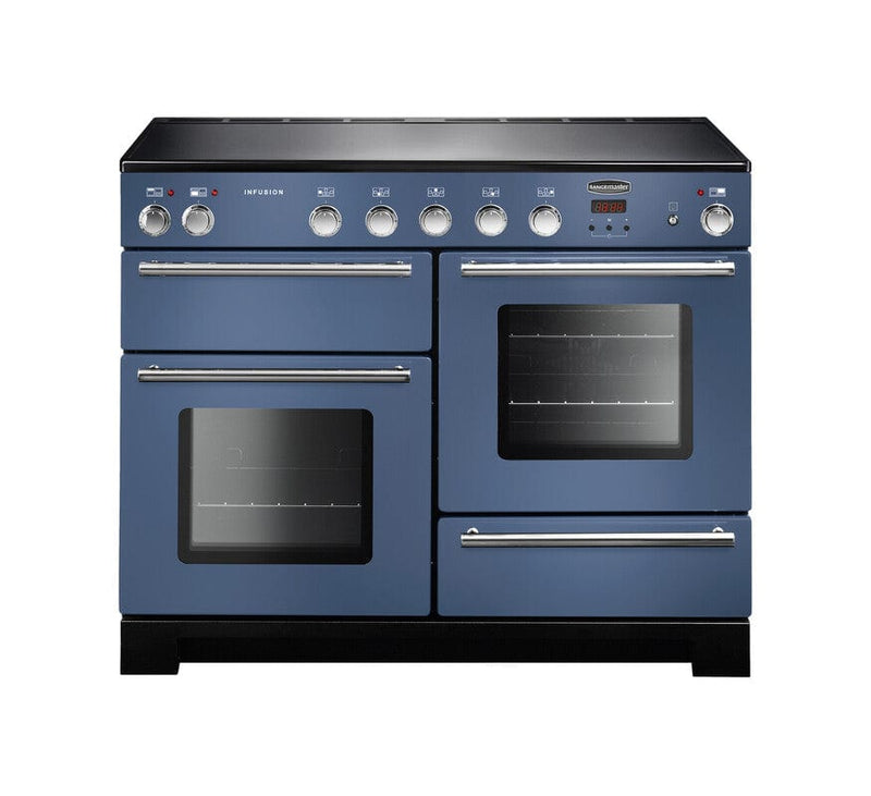 Load image into Gallery viewer, Rangemaster Infusion 110 | Induction | Stone Blue | Chrome Trim | INF110EISB/

