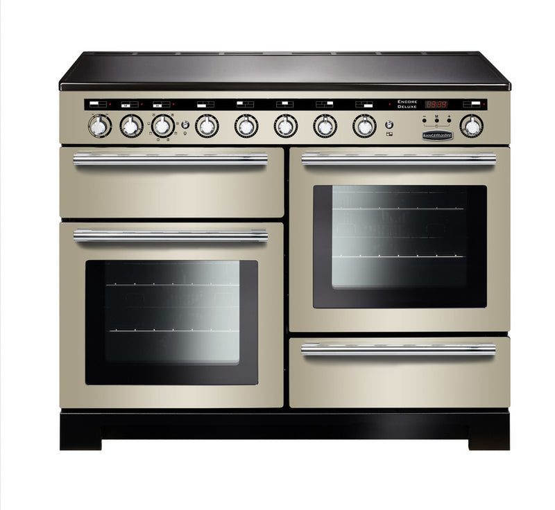 Load image into Gallery viewer, Rangemaster Encore Deluxe 110 | Induction | Ivory | Chrome Trim | EDL110EIIV/C
