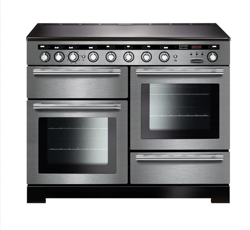 Load image into Gallery viewer, Rangemaster Encore Deluxe 110 | Induction | Stainless Steel | Chrome Trim | EDL110EISS/C

