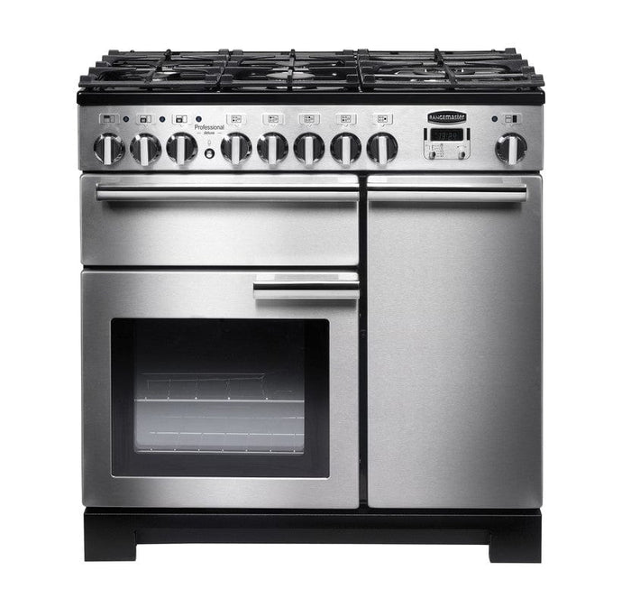 Rangemaster Professional Deluxe 90 | Dual Fuel | Stainless Steel | Chrome Trim | PDL90DFFSS/C