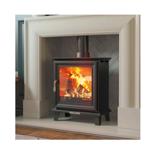 henley elmwood 6.7kw eco multi fuel in matt black