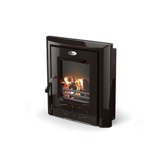 stanley cara eco multi fuel in enamel black, 6.5kw