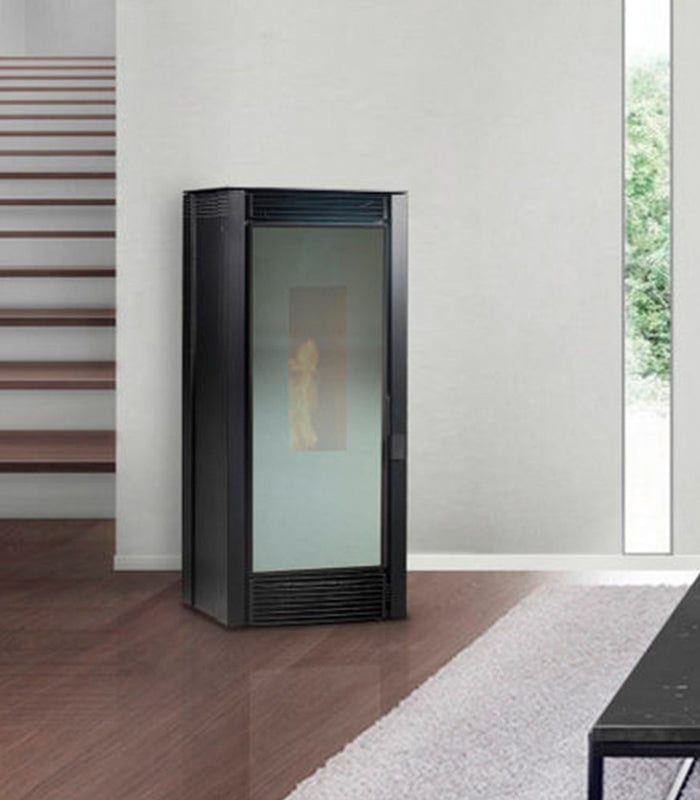 Load image into Gallery viewer, Ecoforest  Dubai 12 Ductable Wood Pellet Stove | Black | 12KW | DUB11DB

