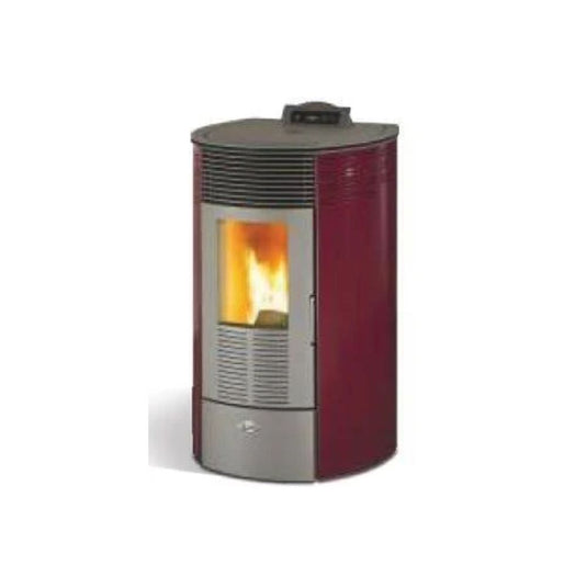 Kalor 98 Redonda 12D Ductable Wood Pellet Stove | Red | 12KW | 98RED-12DR