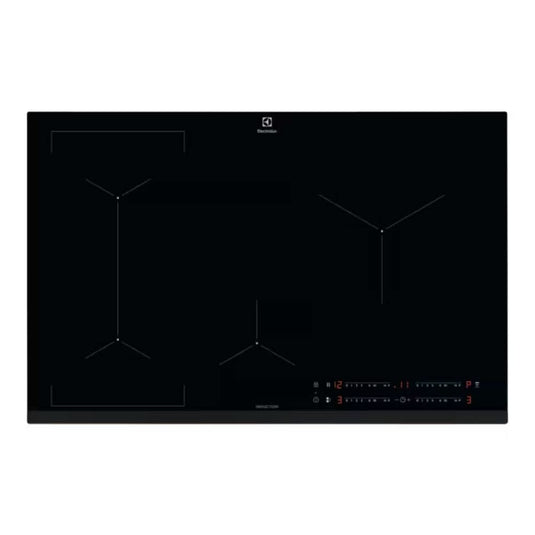 black glass induction hob