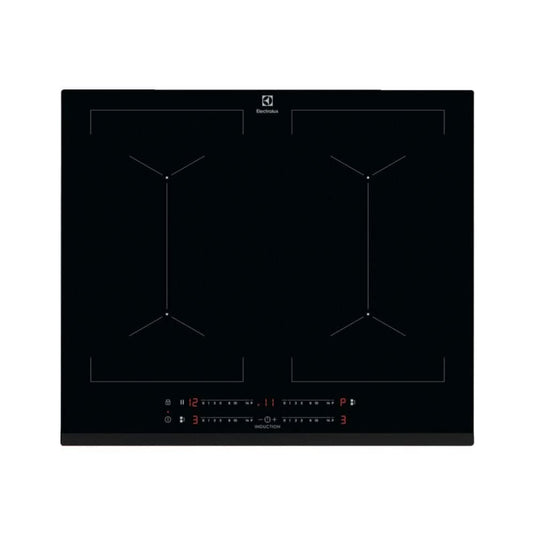 black glass induction hob