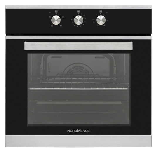 black stainless steel single oven