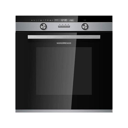 black stainless steel single oven