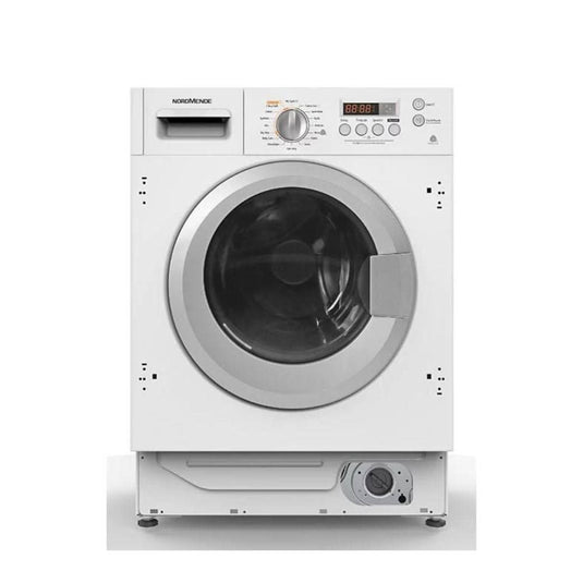 white integrated washer dryer