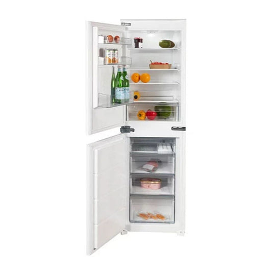 white integrated fridge freezer