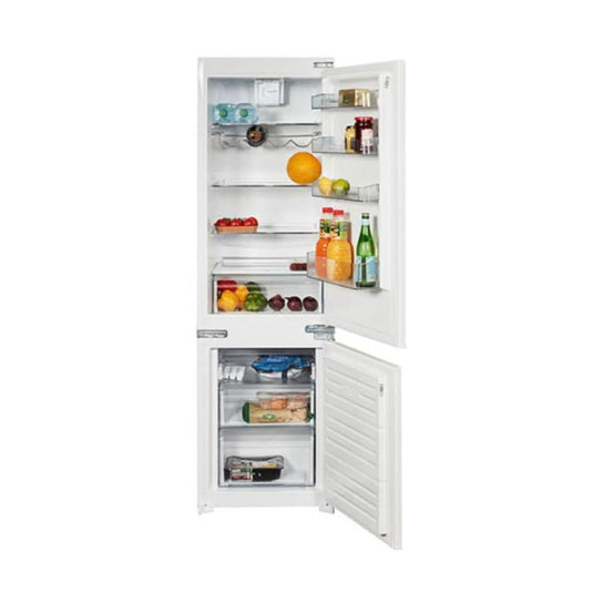 integrated white fridge freezer
