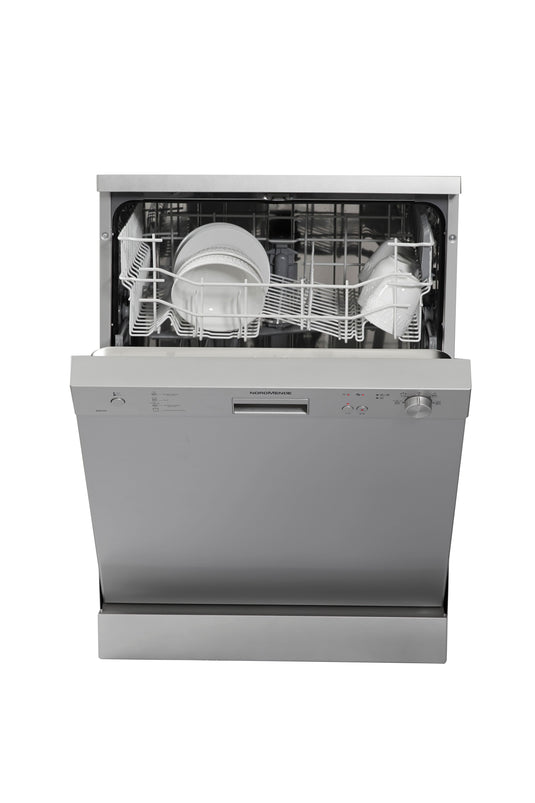 silver dishwasher