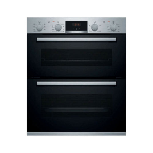 Bosch Series 4 Undercounter Double Oven | Brushed Steel | NBS533BS0B