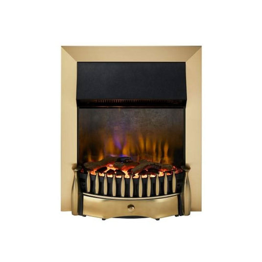 dimplex braemar brass insert electric stove