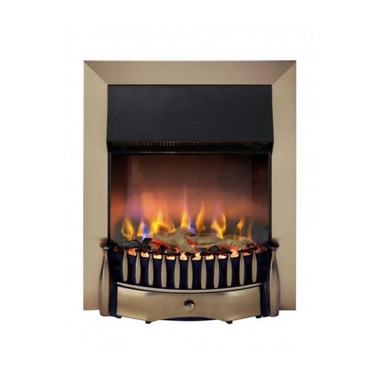 dimplex braemar antique brass insert electric stove