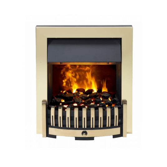 dimplex danville brass insert electric stove
