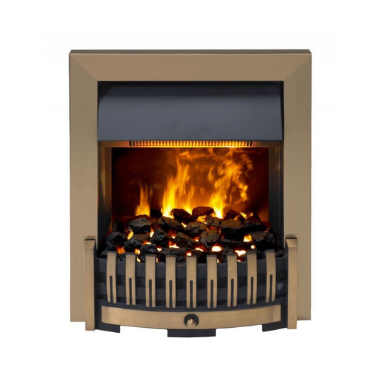 dimplex danville antique brass insert electric stove