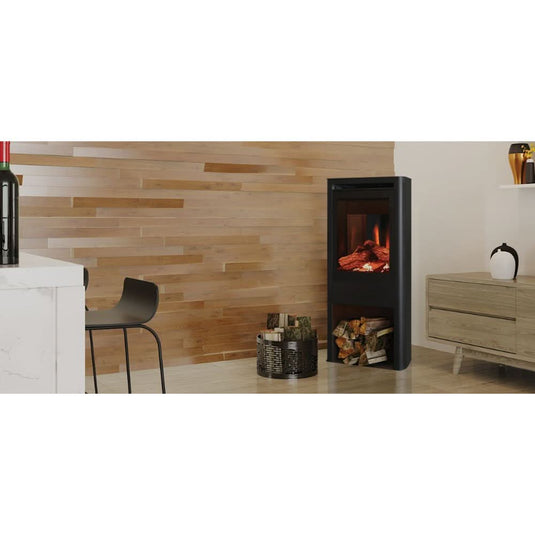 evonic tuva electric stove in black