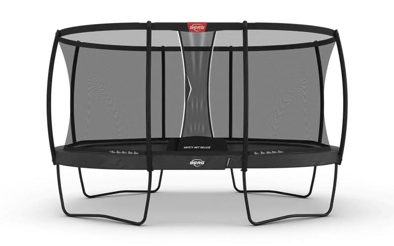 Load image into Gallery viewer, regular grey trampoline with safety net