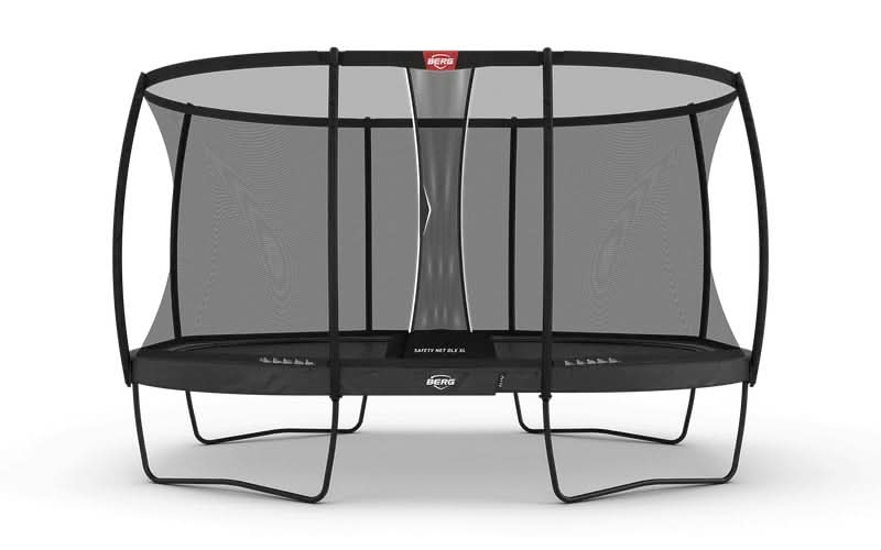Завантажте зображення в засіб перегляду галереї, regular grey trampoline with safety net