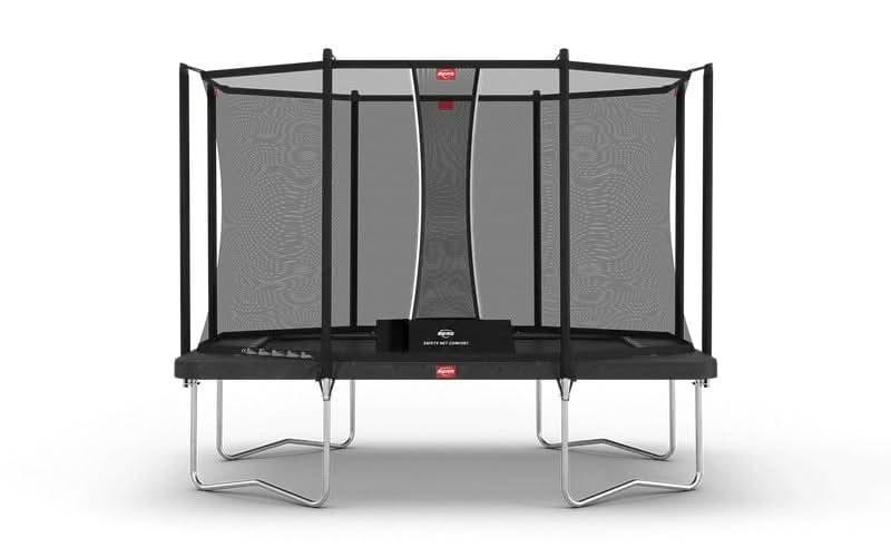 Load image into Gallery viewer, regular grey rectangular trampoline with safety net