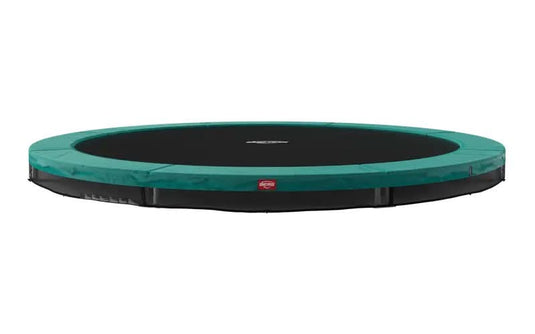 green inground trampoline