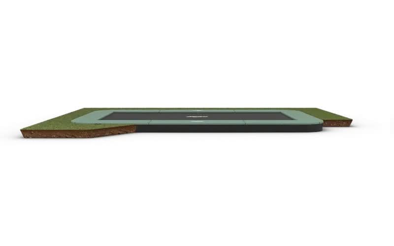 Load image into Gallery viewer, green rectangular flatground trampoline