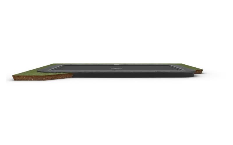 Load image into Gallery viewer, grey rectangular flatground trampoline